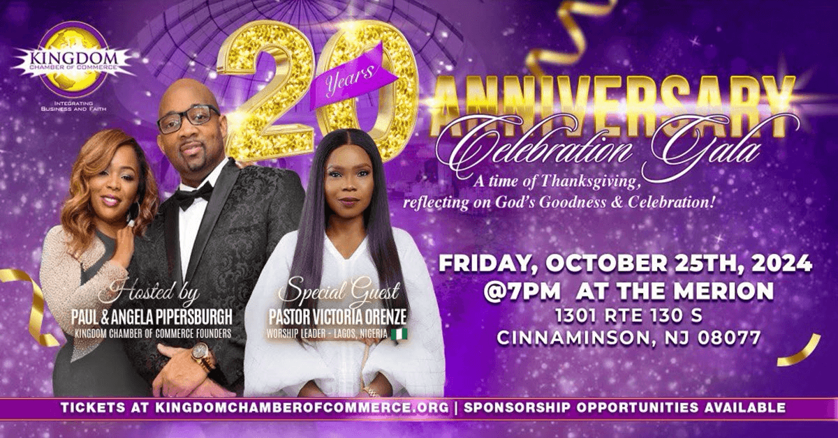Kingdom Chamber of Commerce Marks 20 Years with Faith-Based Business Gala