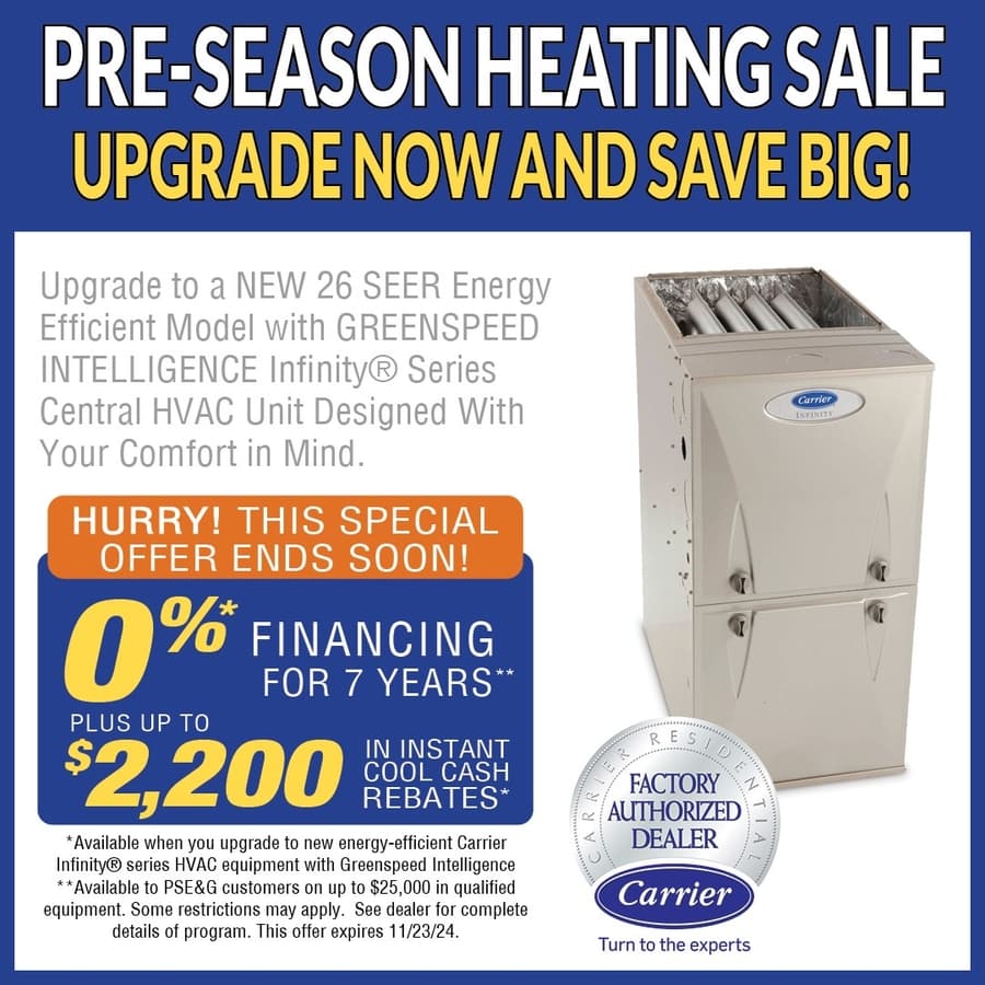 Northern New Jersey HVAC Provider Announces Fall Savings Program for Homeowners